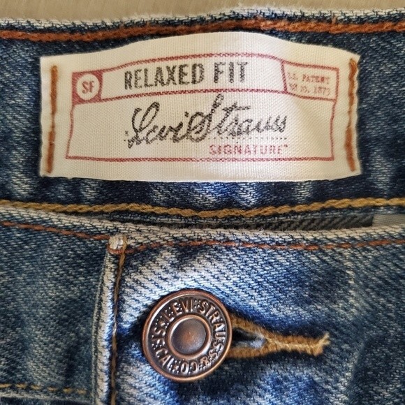 Levi's Y2K Relaxed Fit High Waist Mom Jean Blue Denim Jeans Medium - Picture 10 of 13